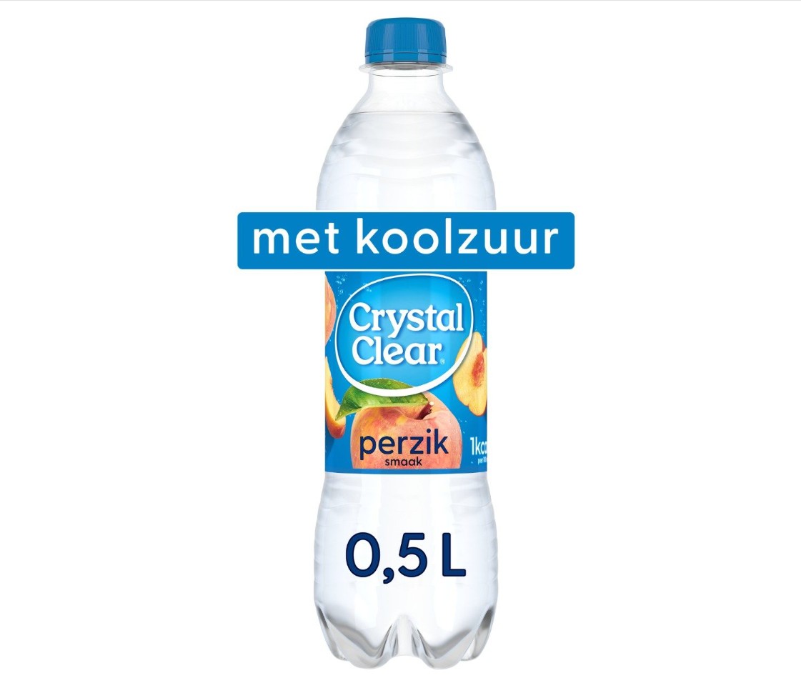 Crystal Clear Peach Light Pet-Fles 6x50cl